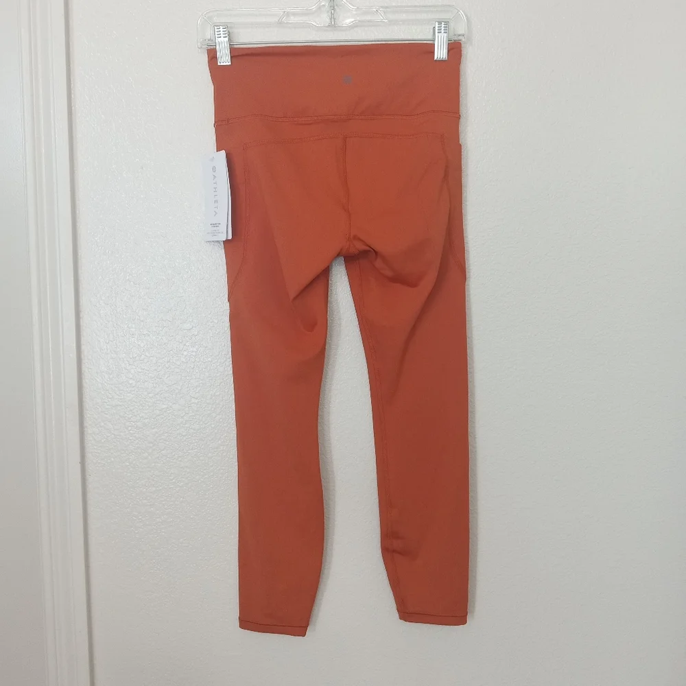 Athleta Ultimate Stash 7/8 Tight Orange Leggings NWT - Picture 5 of 10
